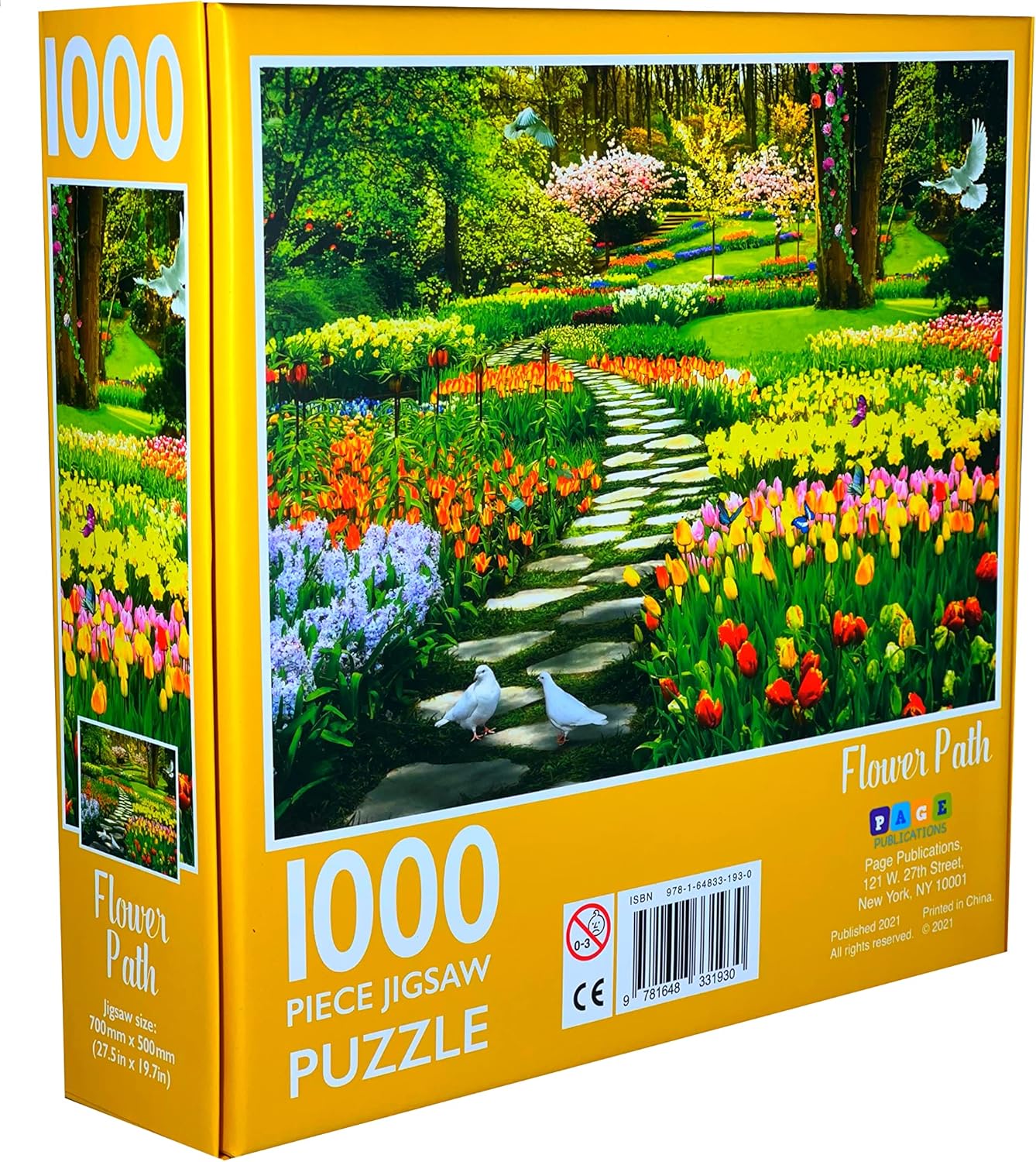 Flower Path Jigsaw Puzzle, 1000-Piece