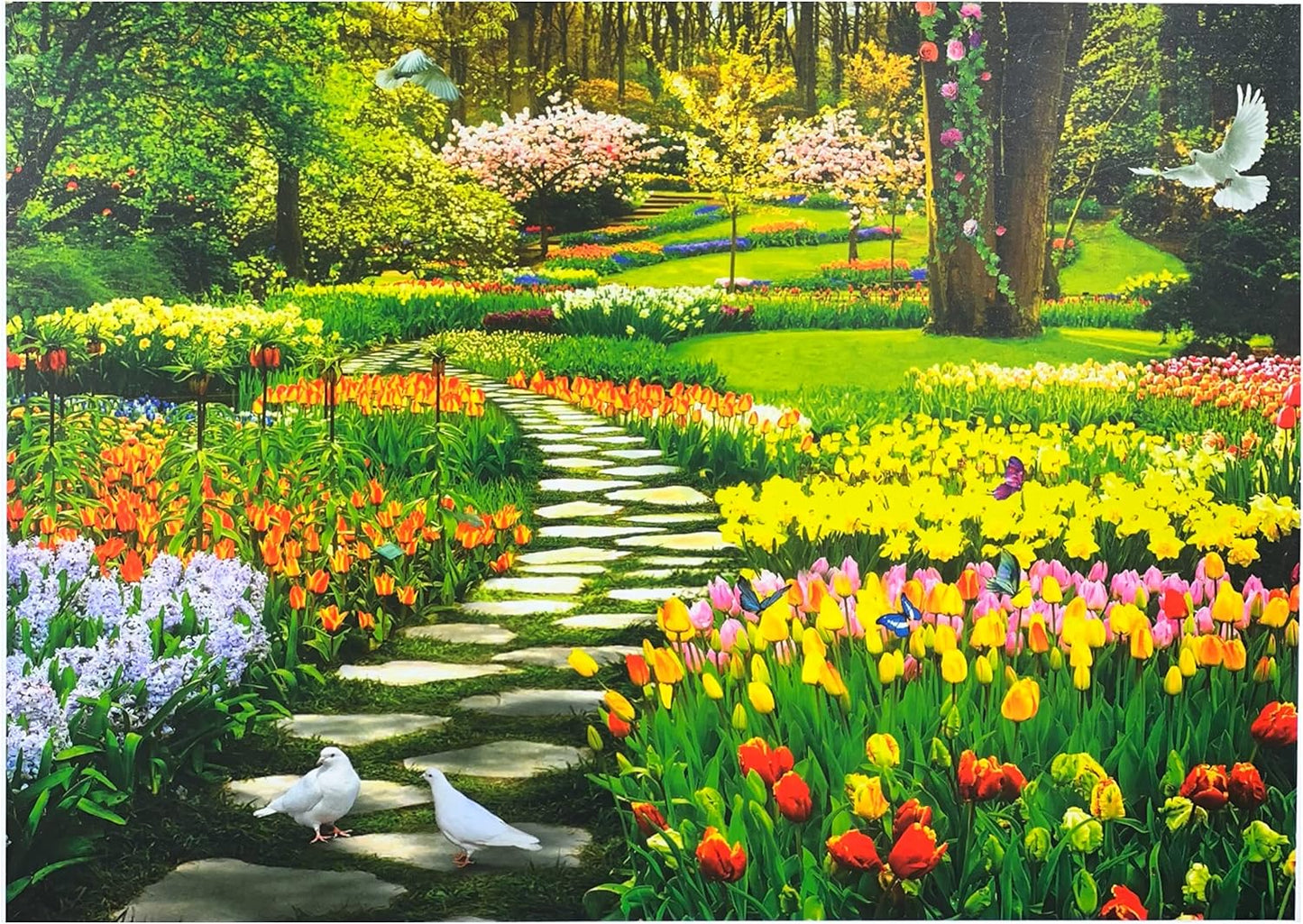 Flower Path Jigsaw Puzzle, 1000-Piece