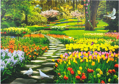 Flower Path Jigsaw Puzzle, 1000-Piece