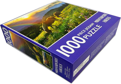 Mountainside Horses Jigsaw Puzzle, 1000-Piece