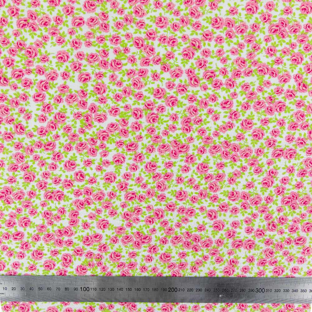 Print Craft & Quiltng Fabric, Little Rose -Width 110cm