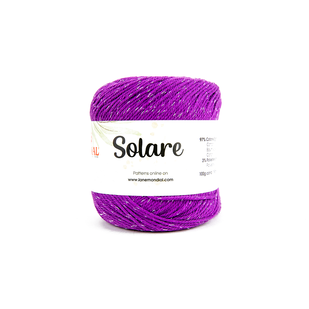 Solare Crochet & Knitting Yarn, 100g Egyptian Cotton Polyester Blend Yarn
