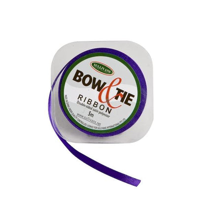 Satin Ribbon, White- 6mm x 5m