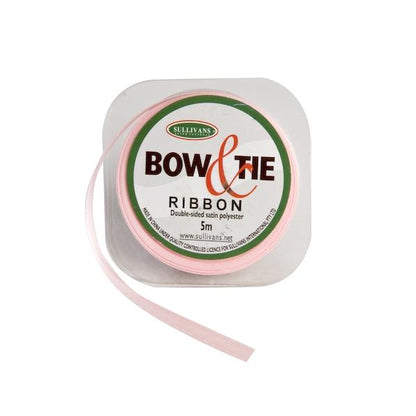Satin Ribbon, White- 6mm x 5m