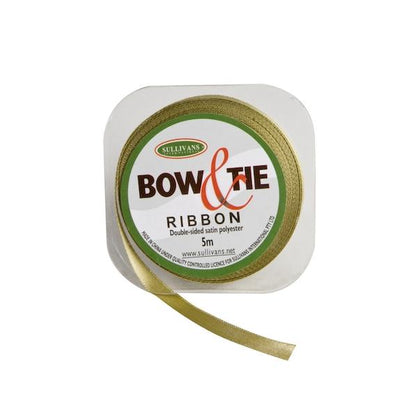 Satin Ribbon, White- 6mm x 5m