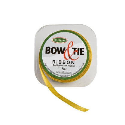 Satin Ribbon, White- 6mm x 5m