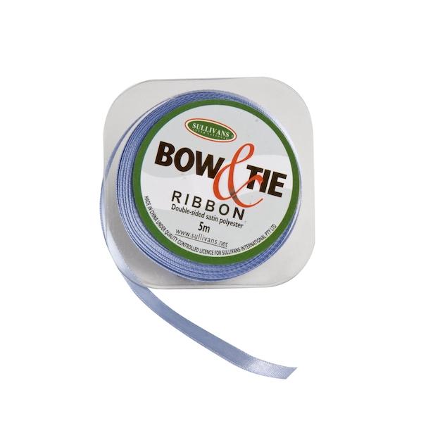 Satin Ribbon, White- 6mm x 5m