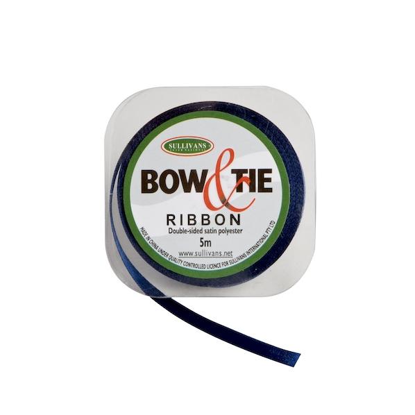 Satin Ribbon, White- 6mm x 5m