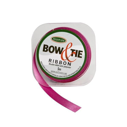 Satin Ribbon, White- 9mm x 5m