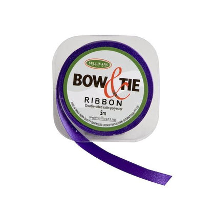 Satin Ribbon, White- 9mm x 5m