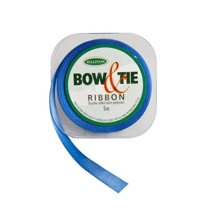 Satin Ribbon, White- 9mm x 5m