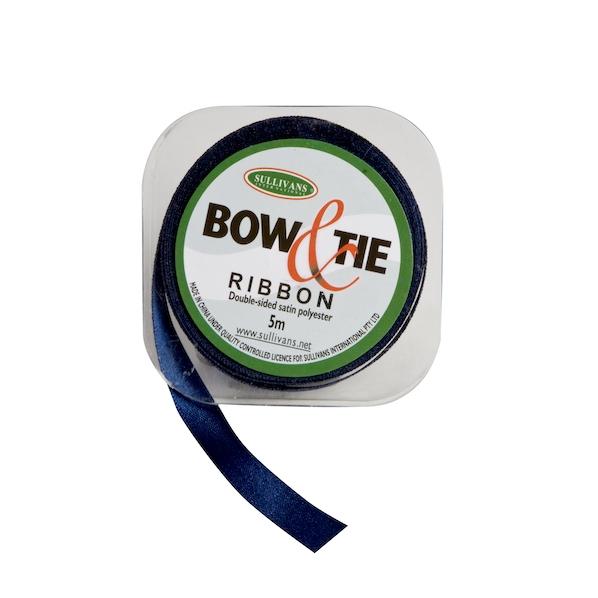 Satin Ribbon, White- 9mm x 5m