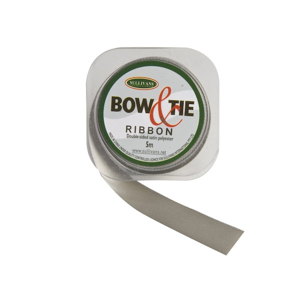 Satin Ribbon, White- 18mm x 5m