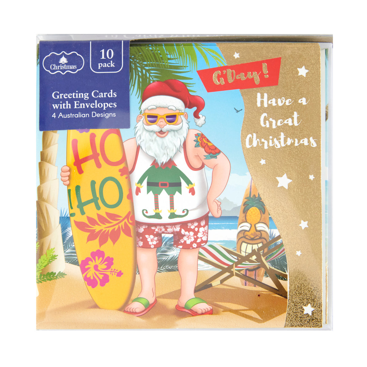 Christmas Greeting  Cards 10pk, 125x1258mm