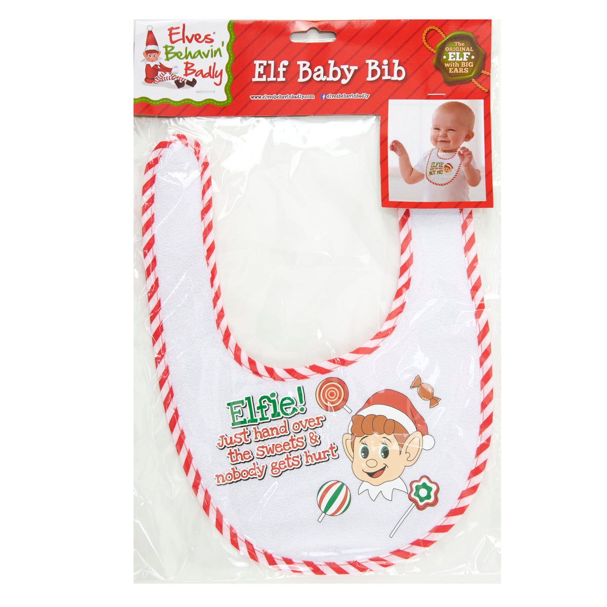 Christmas Elves Slogan Baby Bibs