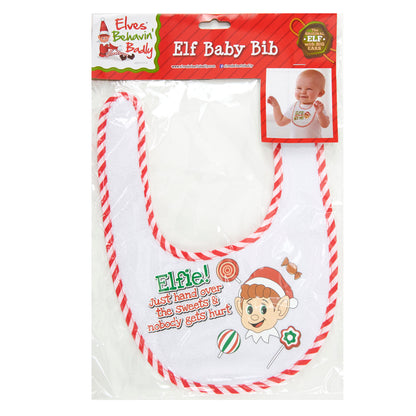 Christmas Elves Slogan Baby Bibs