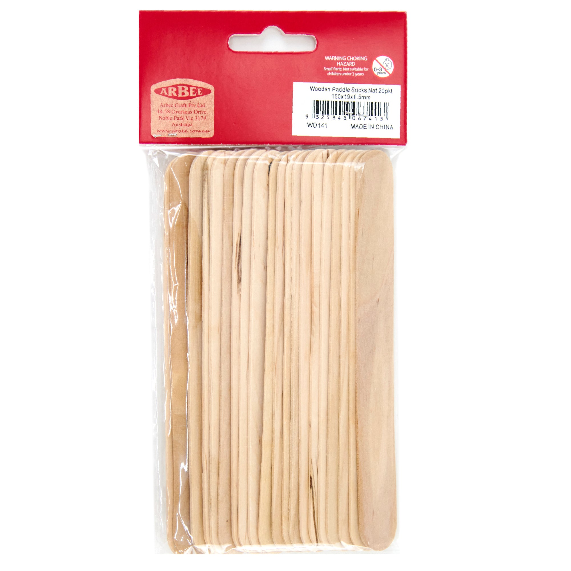 Arbee Mini Craft Sticks Natural