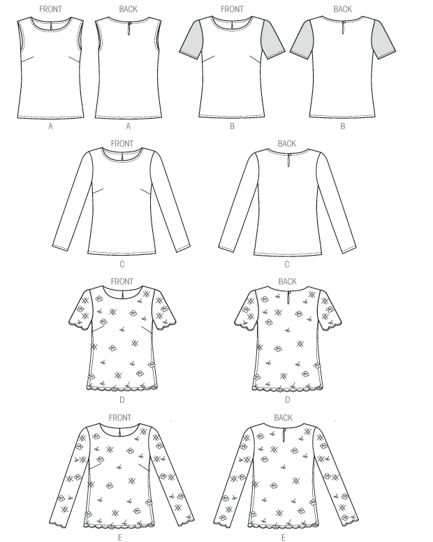 Butterick Pattern B6754 Misses Top / Vest