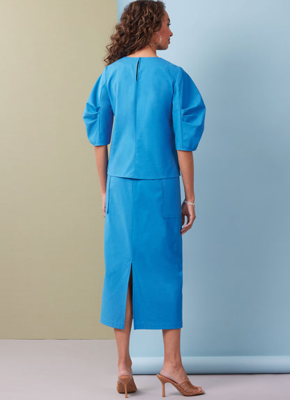 Butterick Pattern B7002 Misses’ and Women's Top, Skirt and Pants