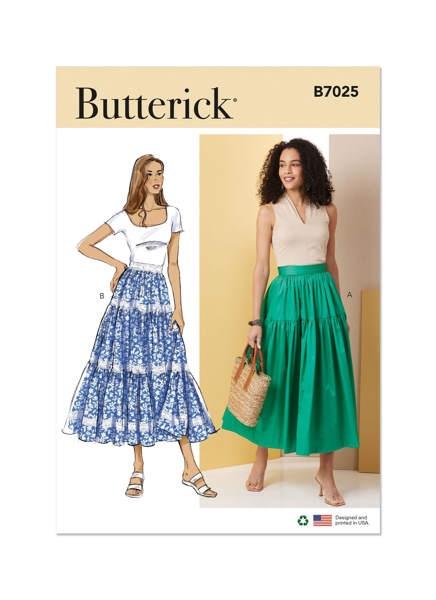 Butterick Pattern B7025 Misses' Skirt Pants