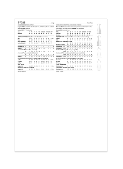Butterick Pattern B7029 Misses' and Women's Knit Jumpsuits