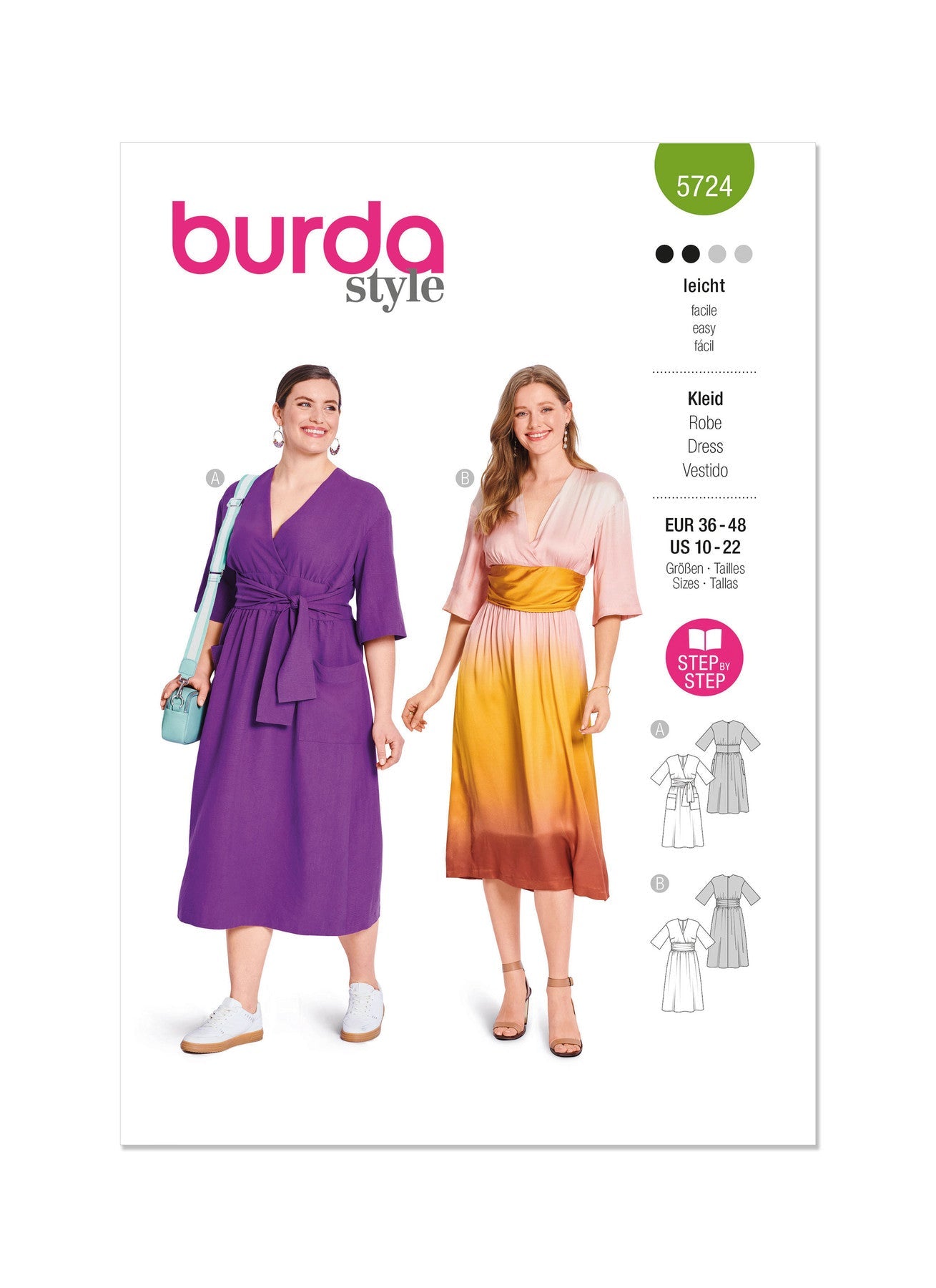 Burda Pattern 5724 Misses' Dress
