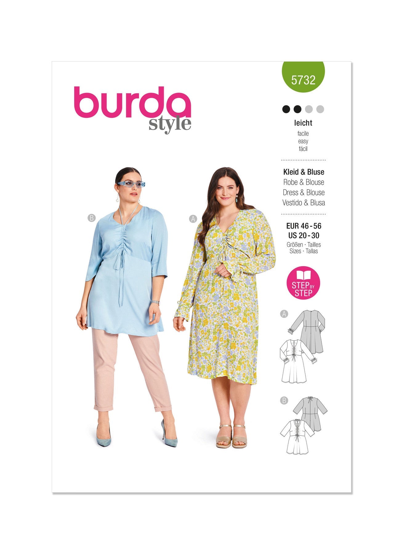 Burda Pattern 5732 Misses' Dress & Blouse