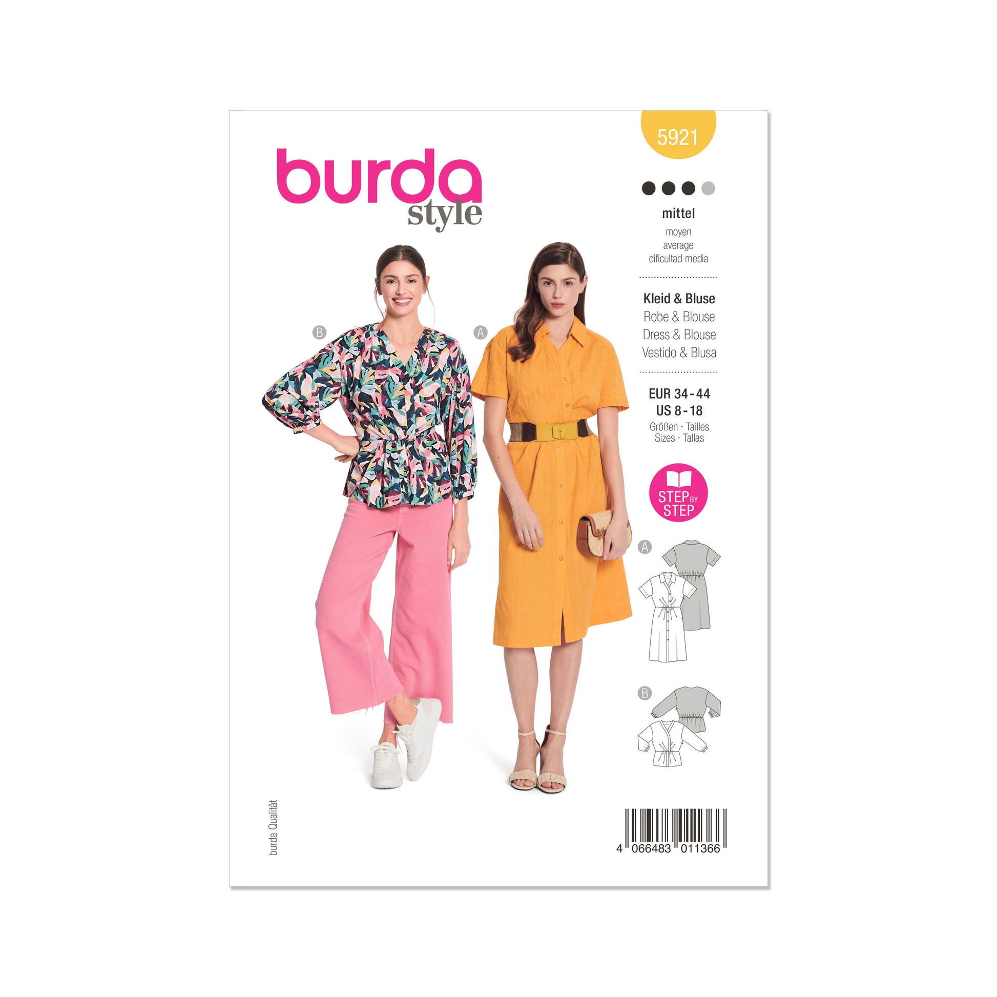 Burda Pattern 5921 Misses' Dress