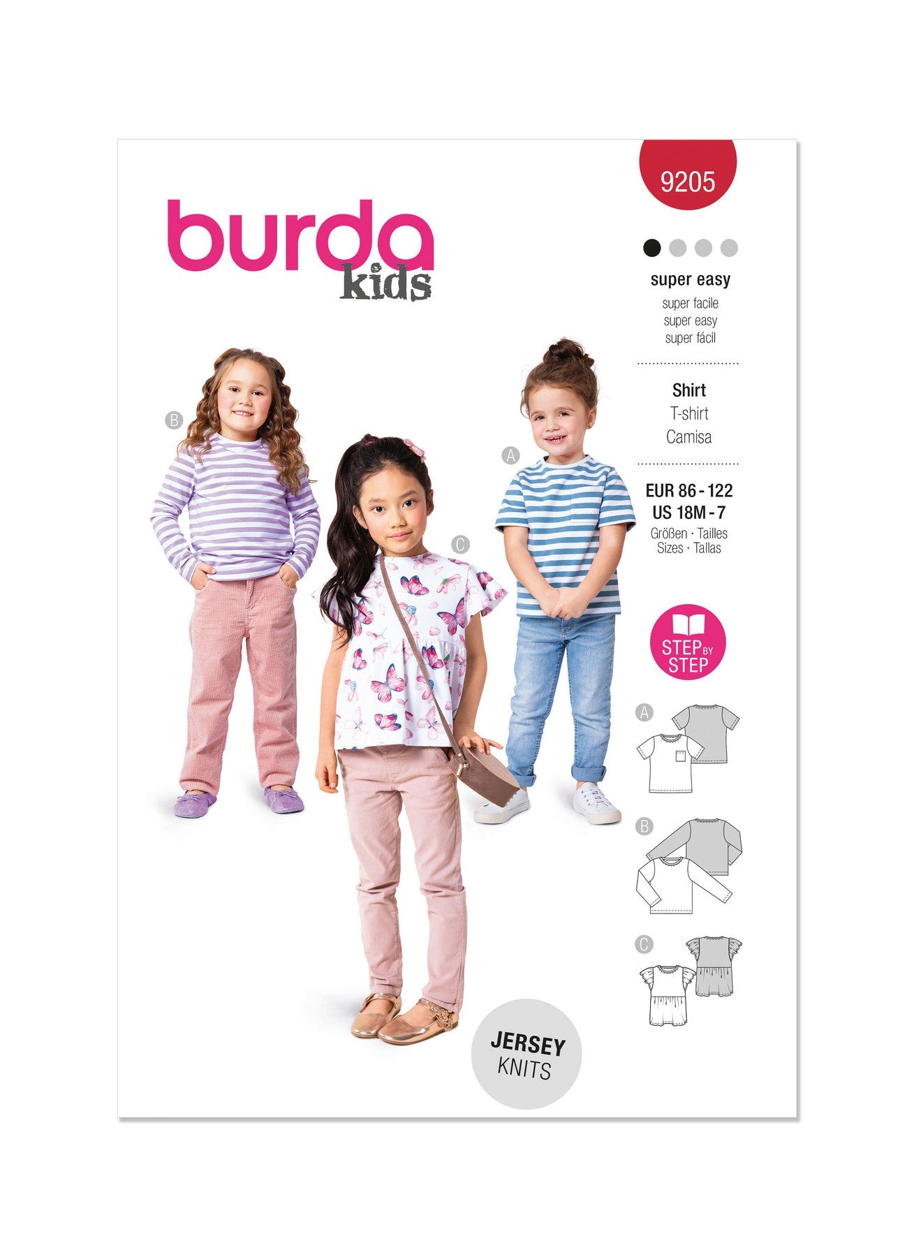 Burda Pattern 9205 Toddlers' T-Shirt