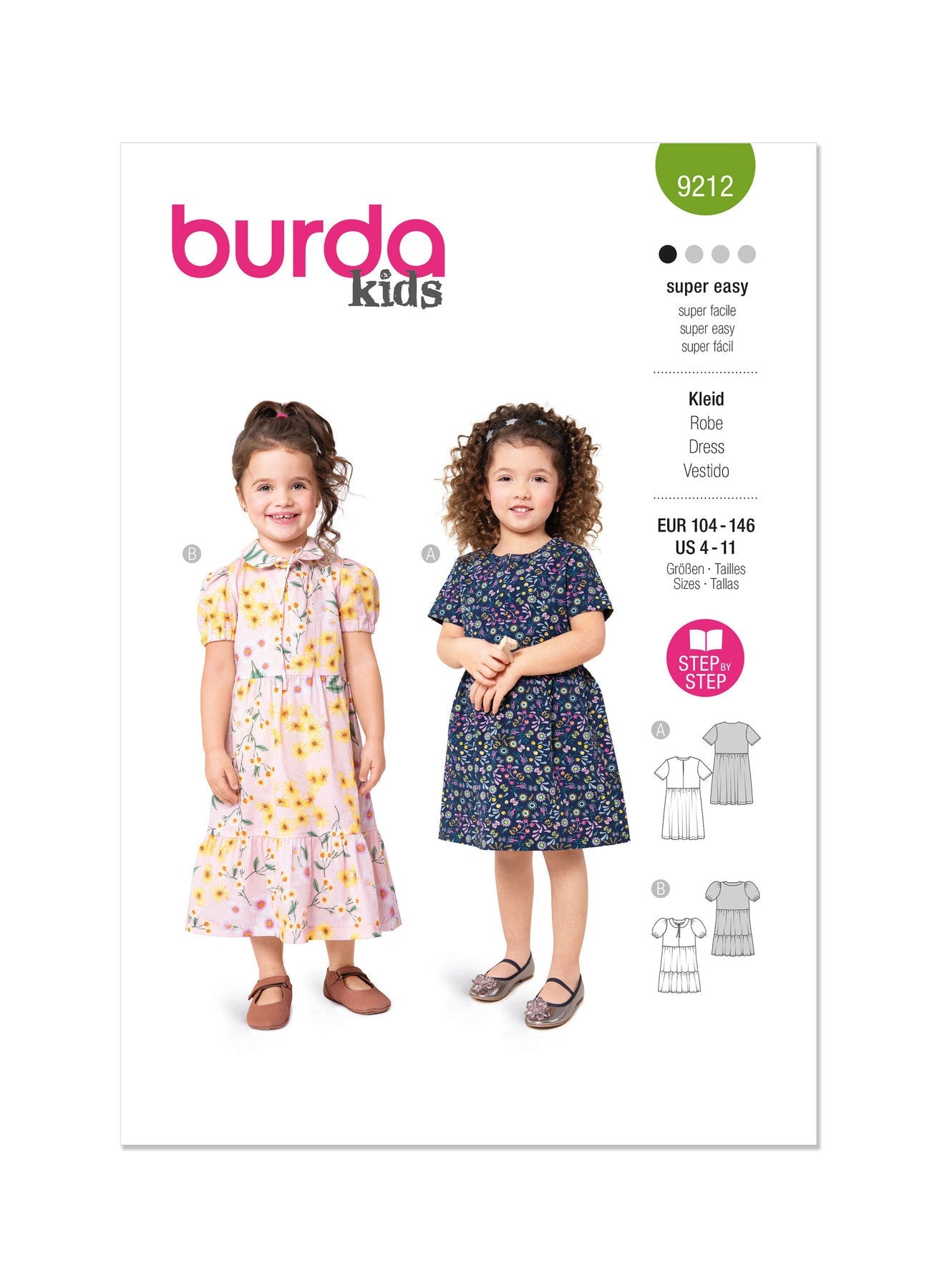 Burda Pattern 9212 Child's Dress