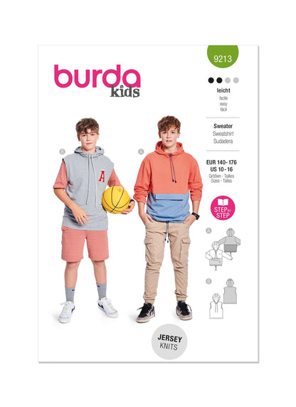 Burda Pattern 9213 Children's Sweatshirt