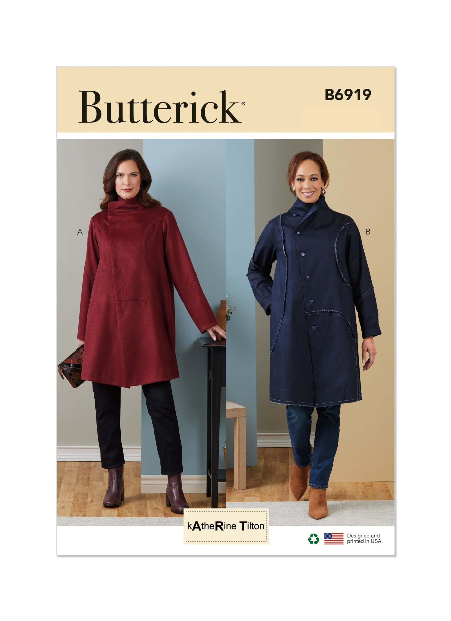 Butterick Sewing Pattern B6919 Misses’ Coat