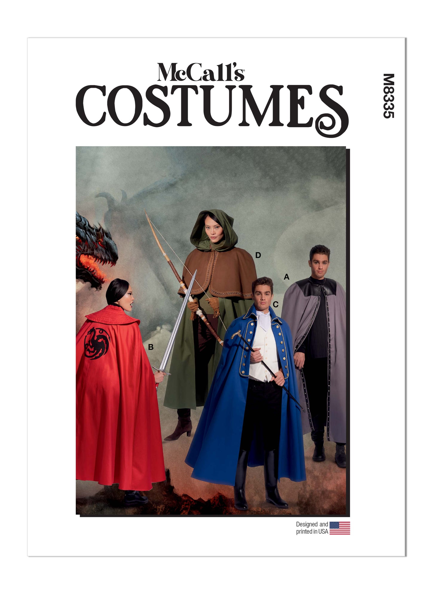 McCall's M8335 Men & Miss Costume Capes