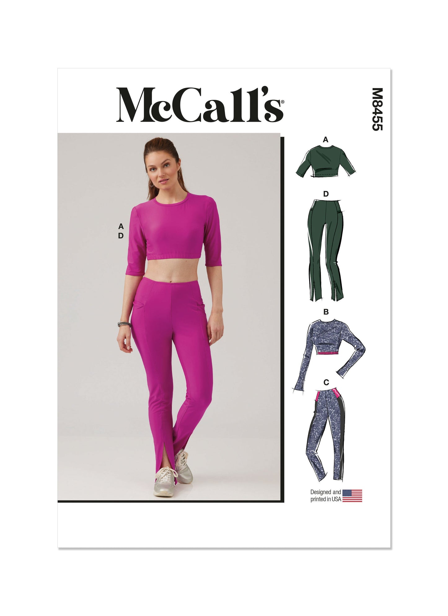 McCall's Pattern M8455 Misses' Knit Top and Leggings