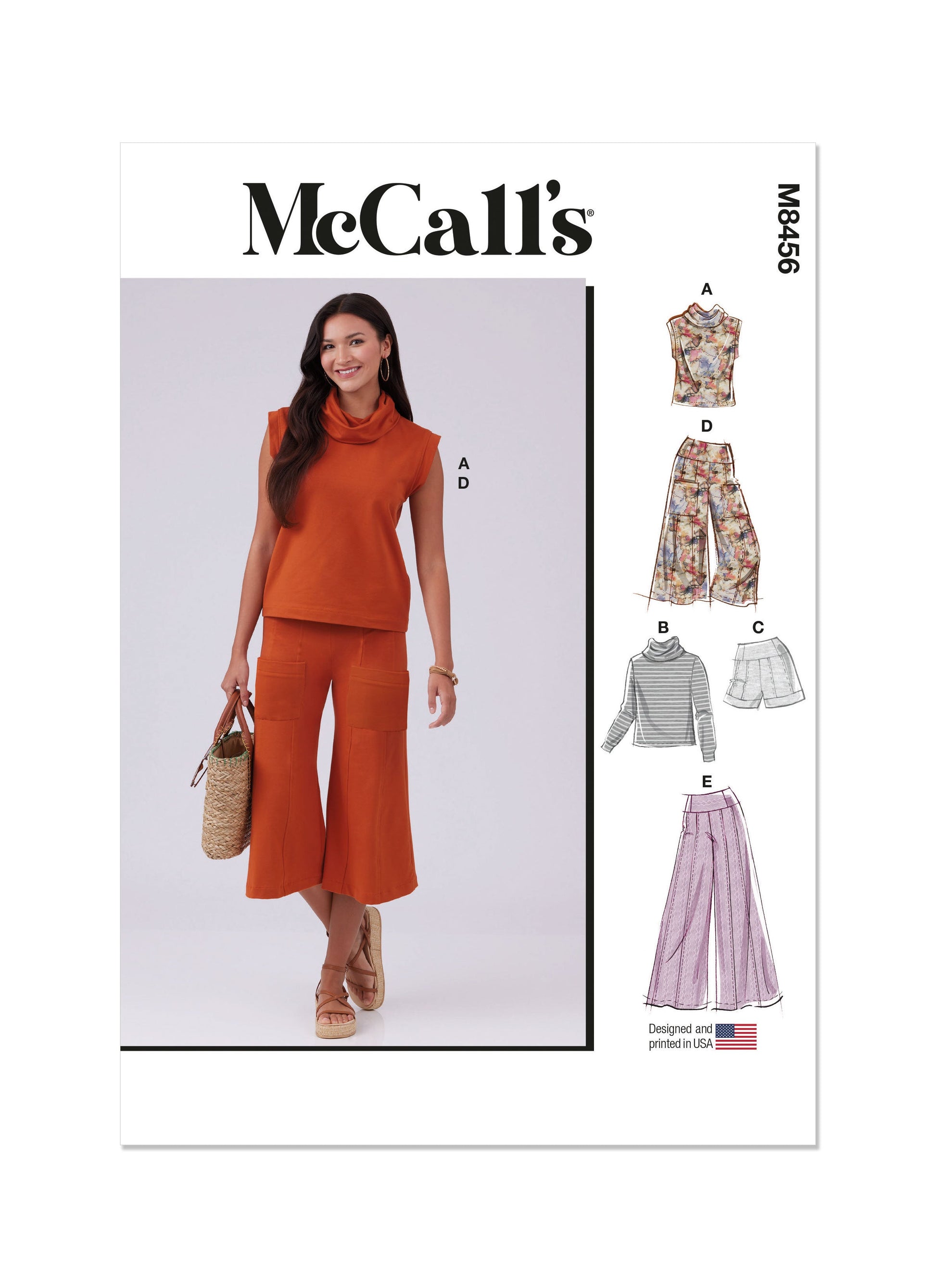 McCall's Pattern Misses' and Women's Knit Top, Shorts and Pants