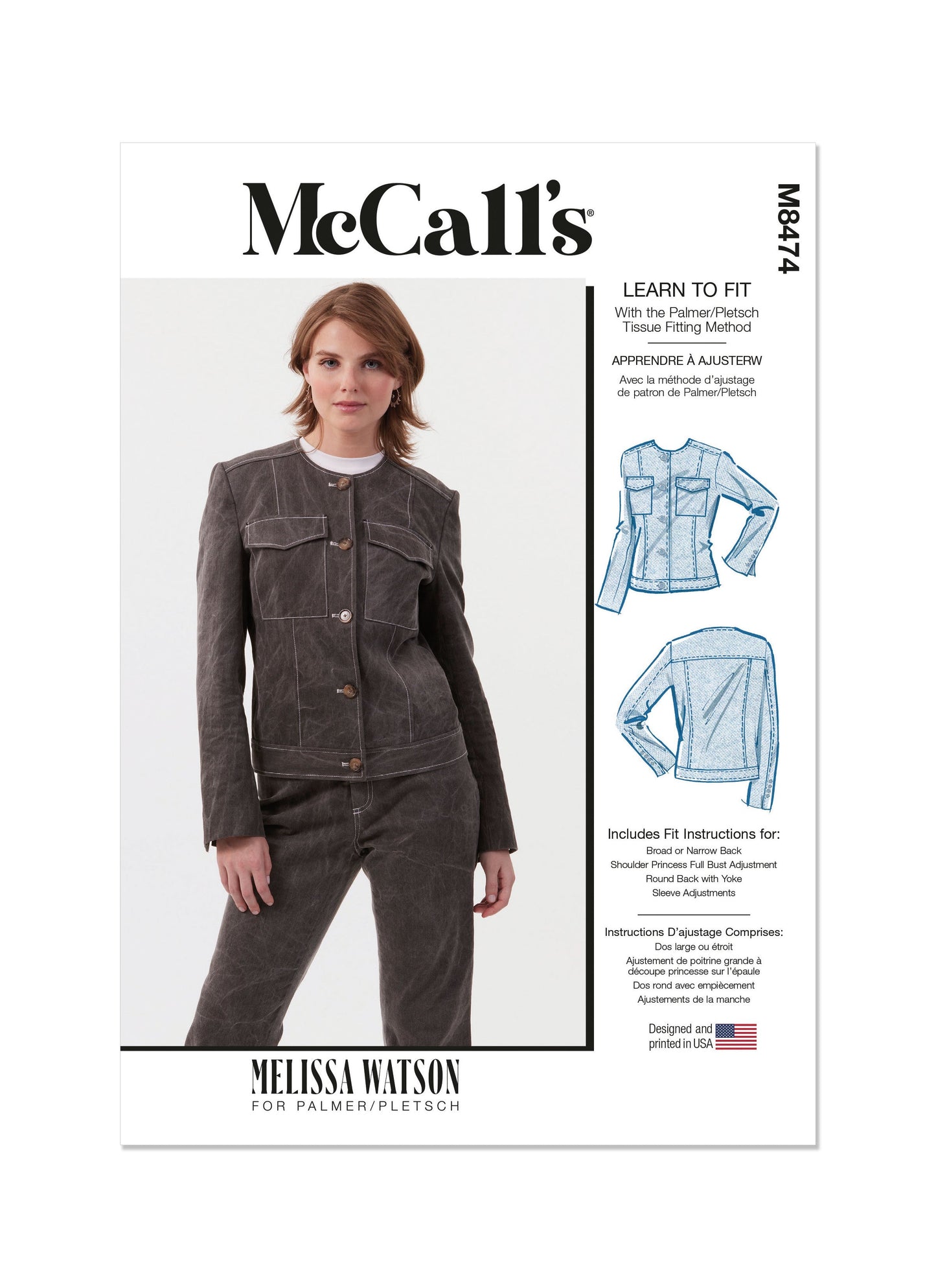 McCall's Pattern M8474 Misses' Jacket
