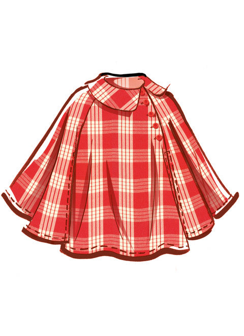 McCall's Pattern M8538 Children's and Girls' Capes