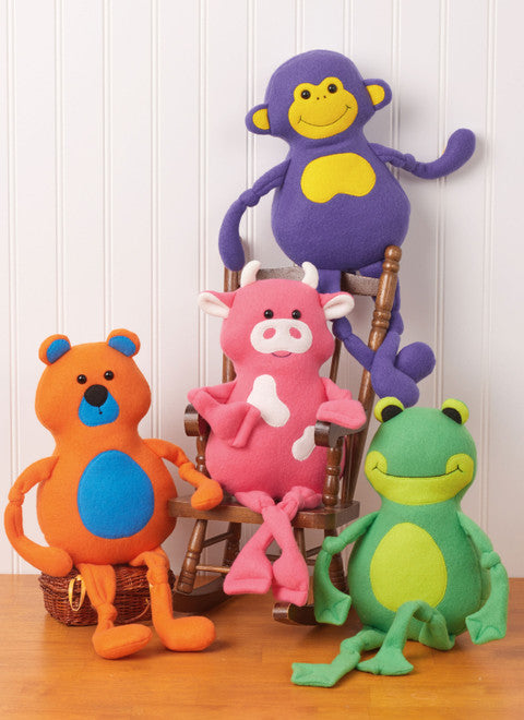 McCall's Pattern M8546 Plush Animals