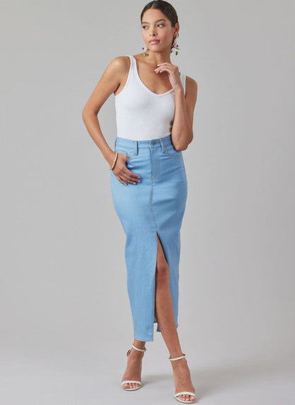 McCall's Pattern M8559 Misses' and Women's Skirt in Three Lengths and Tie Belt