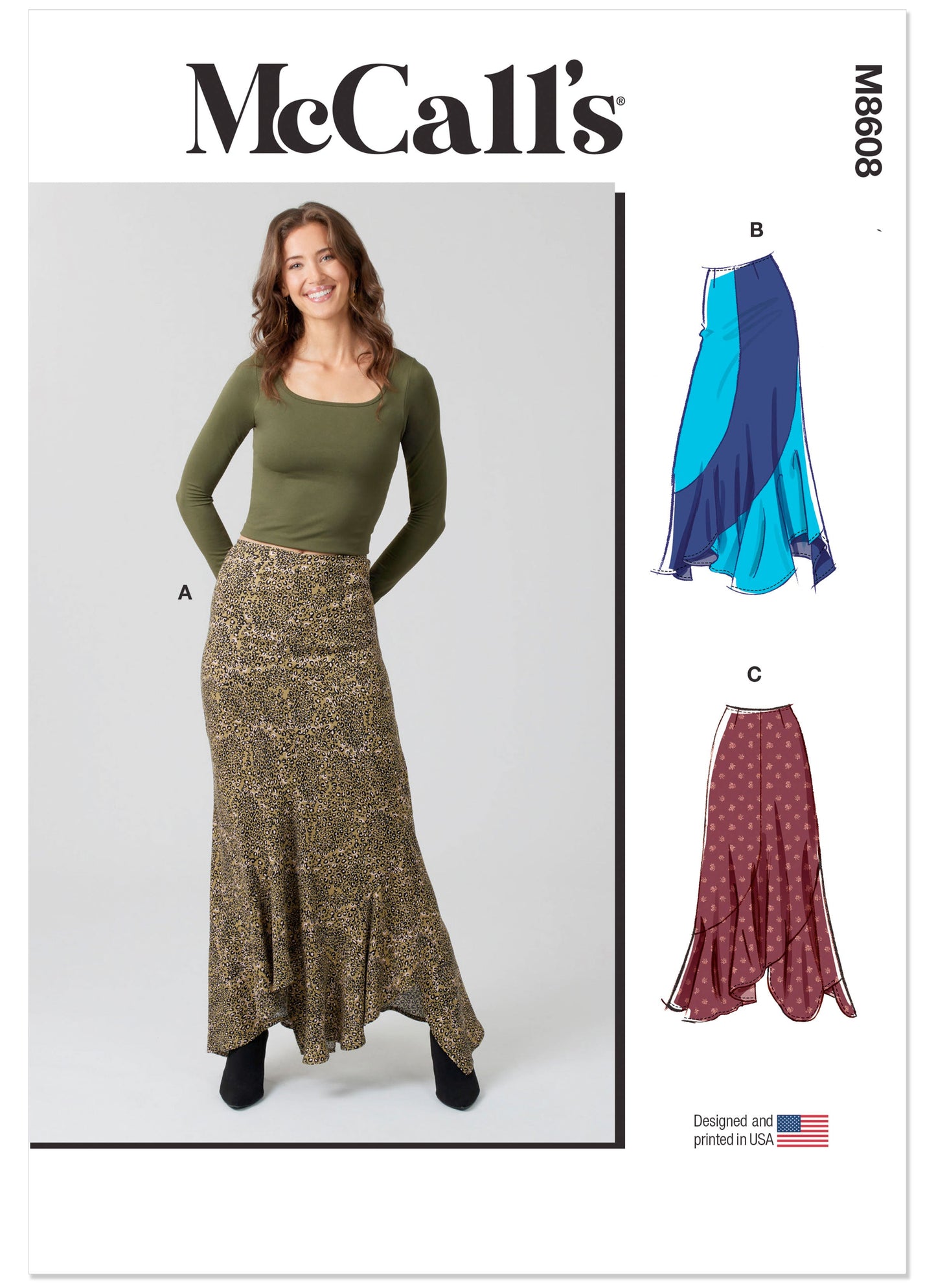 McCall's Pattern M8608 Misses' Skirt Pants