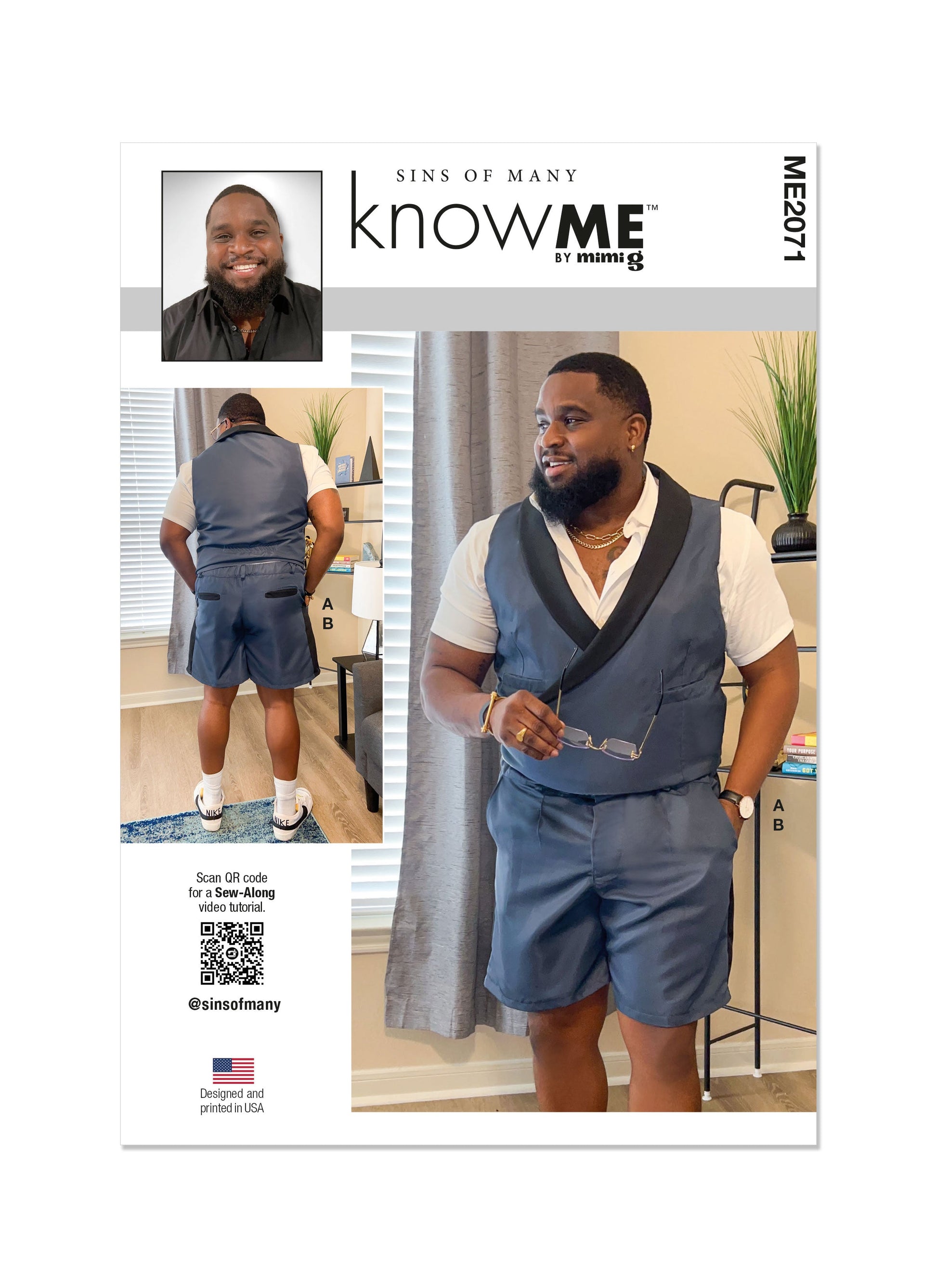 Know Me Pattern Me2071 Men/Boy's Sportswear