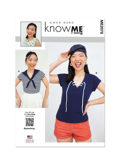 Know Me Pattern Me2078 Misses' Top Vest