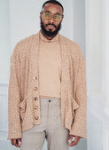 KnowMe Pattern Me2105 Men's Knit Turtleneck and Cardigan