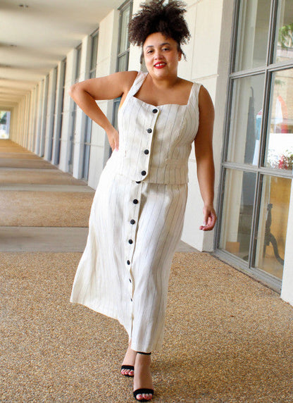 McCall's Pattern ME2107 Misses' and Miss Petite Top and Skirt in Two Lengths