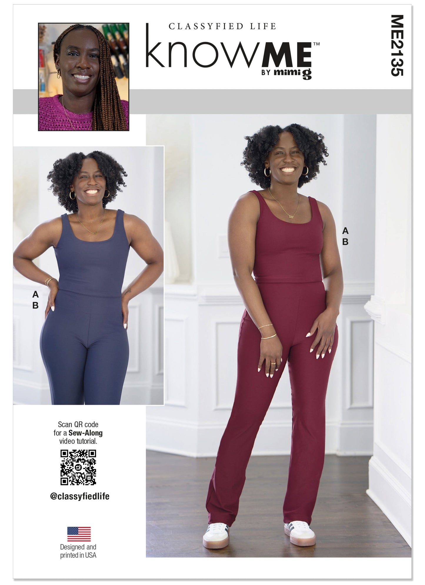 KnowMe Pattern Me2135 Misses' Sports Top and Leggings