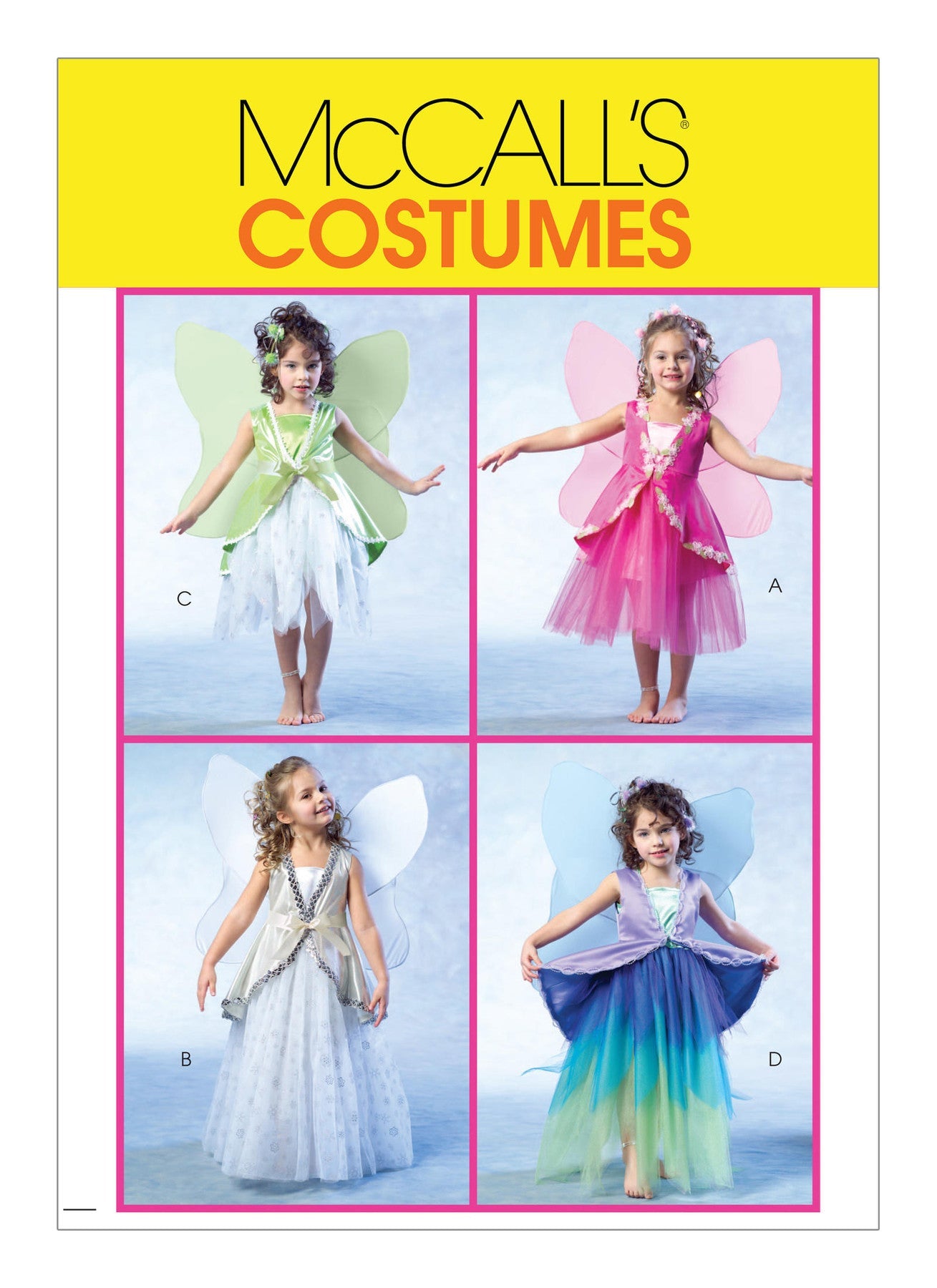 McCall's Pattern 4887 Children's/Girls' Fairy Costumes