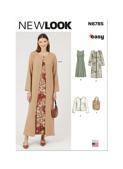Newlook Pattern 6785 Misses' Dress