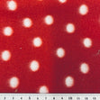 Printed Polar Fleece Fabric, Red With White Dot- 150cm Width