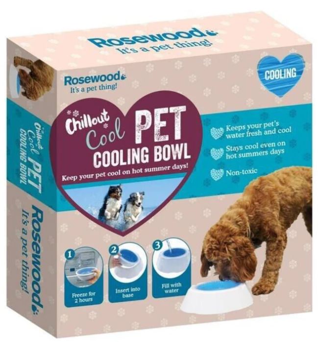 Rosewood Pet Cooling Bowl, 450ml Capacity
