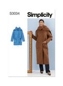 Simplicity Pattern SS3034 Misses Jacketcoat